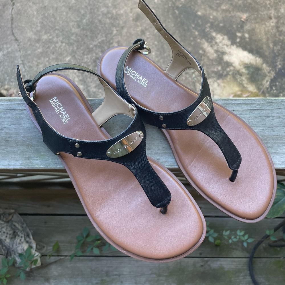 Michael Kors Plate Thong Sandal